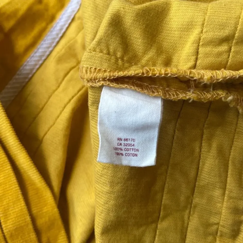 Maeve Anthropologie White Lace Top Mustard Yellow Skirt Dress – Size 2 - Picture 10 of 12